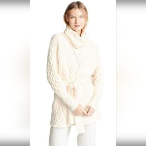 Free People For The Love of Cables Cowl Neck Sweater